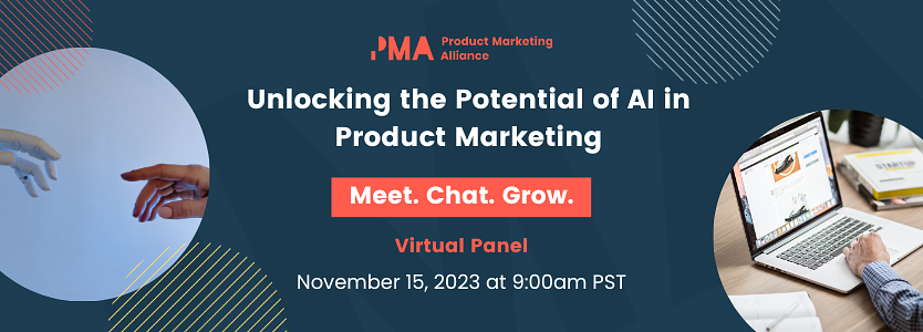 Decorative image for Event - Unlocking the Potential of AI in Product Marketing - Expert Panel